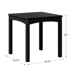 WestinTrends Treehouse Tavolo Quadrato per Bambini in Plastica HDPE da 24"