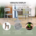 Set da pranzo da esterni WestinTrends Playa Modern da 5 pezzi in resina con sedie da pranzo da esterni impilabili