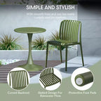 Set da 7 pezzi da pranzo per patio esterno WestinTrends Playa con sedie da patio impilabili