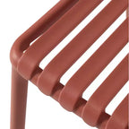 Set da 7 pezzi da pranzo per patio esterno WestinTrends Playa con sedie da patio impilabili