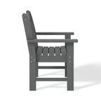 WestinTrends Malibu Set da Pranzo da Esterno 5 Pezzi con Tavolo Rotondo e Sedie in HDPE