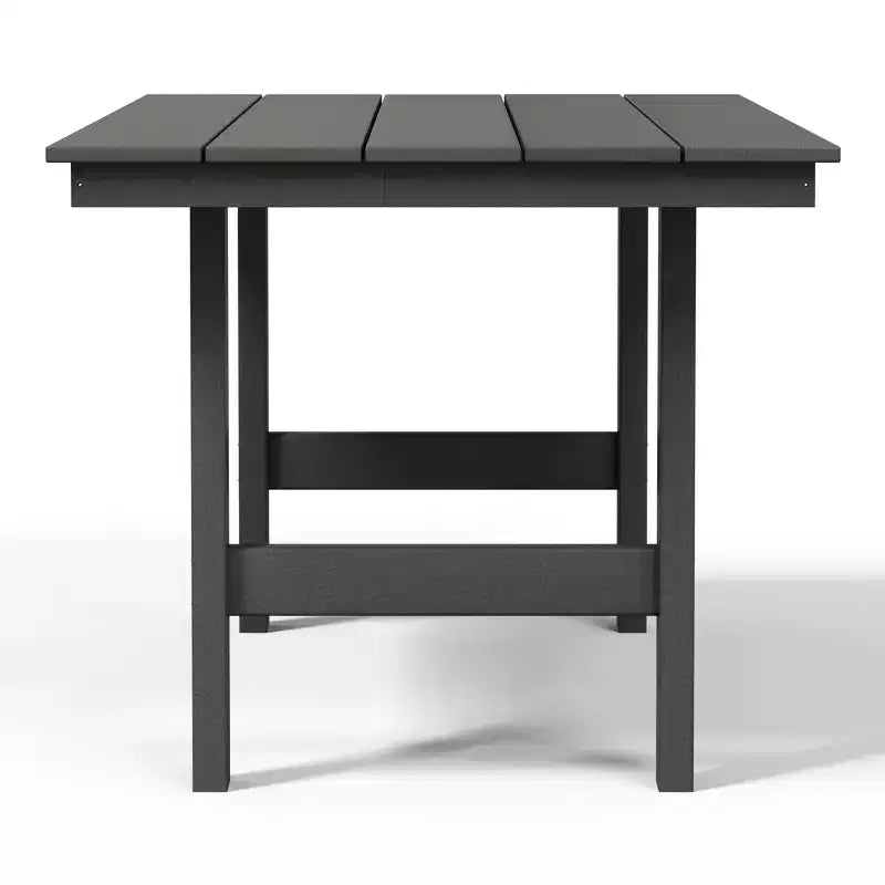 Set da pranzo rettangolare da esterno WestinTrends Ashore a 6 pezzi in HDPE con panca