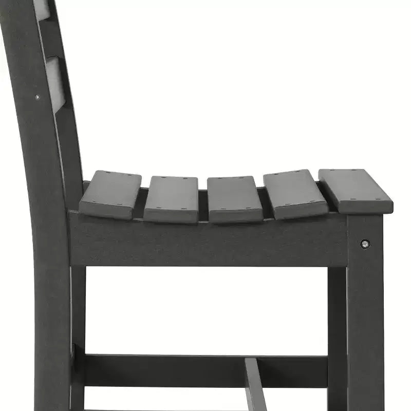 Set da pranzo rettangolare da esterno WestinTrends Ashore a 6 pezzi in HDPE con panca
