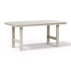 Set da pranzo rettangolare da esterno WestinTrends Ashore a 6 pezzi in HDPE con panca