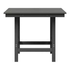 WestinTrends Ashore Set da pranzo quadrato da esterno 5 pezzi in HDPE con poltrone