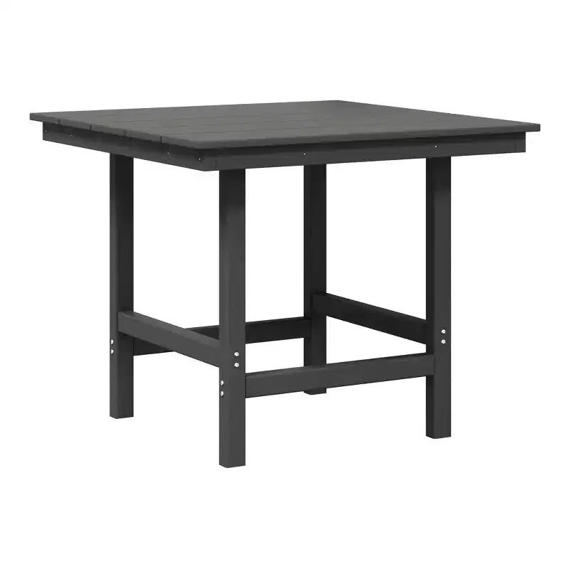 WestinTrends Ashore Set da pranzo quadrato da esterno 5 pezzi in HDPE con poltrone