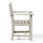 WestinTrends Ashore Set da pranzo quadrato da esterno 5 pezzi in HDPE con poltrone