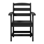 WestinTrends Ashore Set da pranzo quadrato da esterno 5 pezzi in HDPE con poltrone