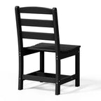 WestinTrends Ashore Set da pranzo quadrato da esterno 5 pezzi in HDPE con sedie laterali senza braccioli