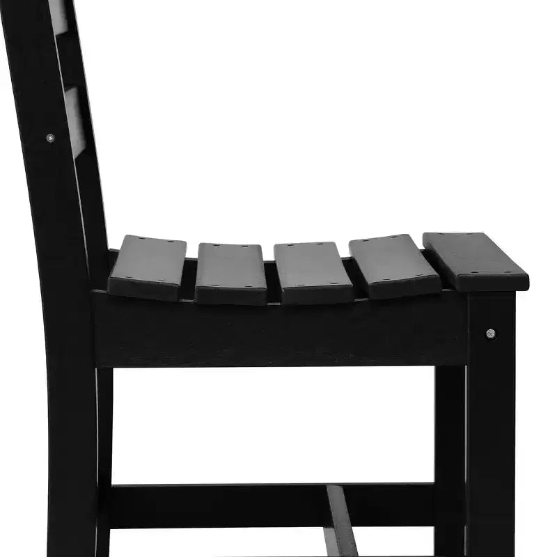 WestinTrends Ashore Set da pranzo quadrato da esterno 5 pezzi in HDPE con sedie laterali senza braccioli