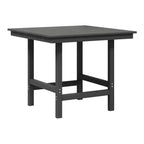 WestinTrends Ashore Set da pranzo quadrato da esterno 5 pezzi in HDPE con sedie laterali senza braccioli