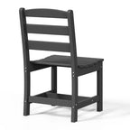 WestinTrends Ashore Set da pranzo quadrato da esterno 5 pezzi in HDPE con sedie laterali senza braccioli