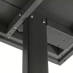 WestinTrends Ashore Set da pranzo quadrato da esterno 5 pezzi in HDPE con sedie laterali senza braccioli