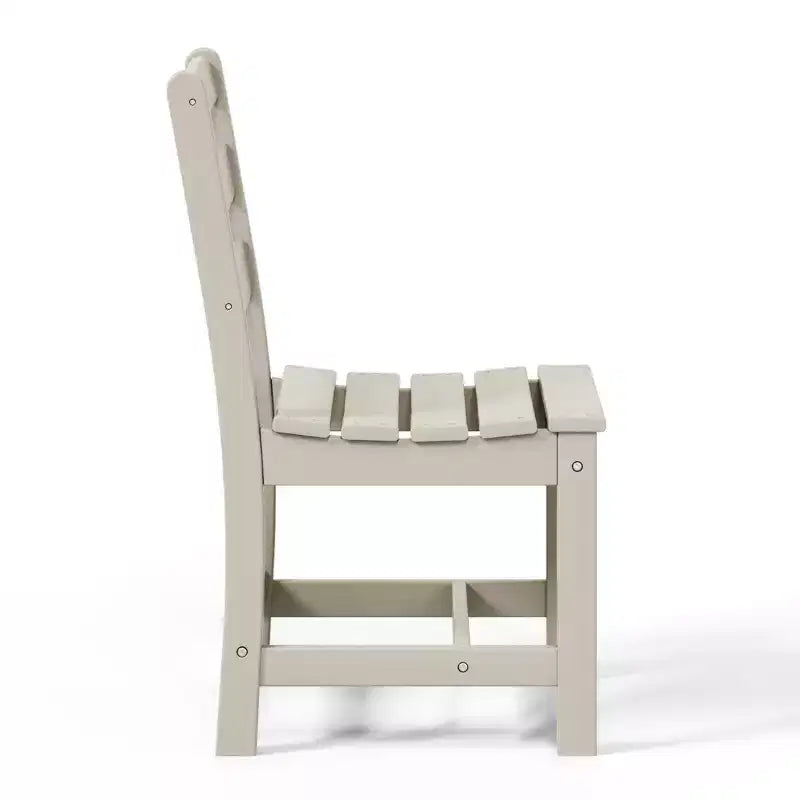 WestinTrends Ashore Set da pranzo quadrato da esterno 5 pezzi in HDPE con sedie laterali senza braccioli