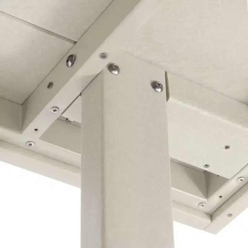 WestinTrends Ashore Set da pranzo quadrato da esterno 5 pezzi in HDPE con sedie laterali senza braccioli