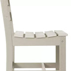 WestinTrends Ashore Set da pranzo quadrato da esterno 5 pezzi in HDPE con sedie laterali senza braccioli