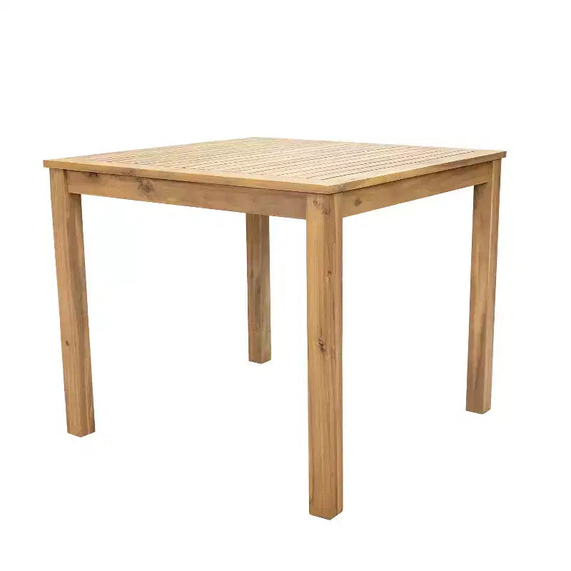 Sunnydaze Rodanthe Acacia Wood Outdoor Dining Table with Natural Oil Finish - 33.75 W