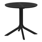 WestinTrends Playa 31.5 Round Plastic Outdoor Patio Dining Table for 4
