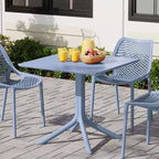 WestinTrends Playa, tavolo da pranzo da esterno quadrato in resina plastica da 31,5" per 4 persone