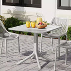 WestinTrends Playa, tavolo da pranzo da esterno quadrato in resina plastica da 31,5" per 4 persone