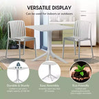WestinTrends Playa, tavolo da pranzo da esterno quadrato in resina plastica da 31,5" per 4 persone