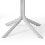WestinTrends Playa, tavolo da pranzo da esterno quadrato in resina plastica da 31,5" per 4 persone
