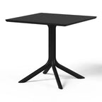 WestinTrends Playa, tavolo da pranzo da esterno quadrato in resina plastica da 31,5" per 4 persone