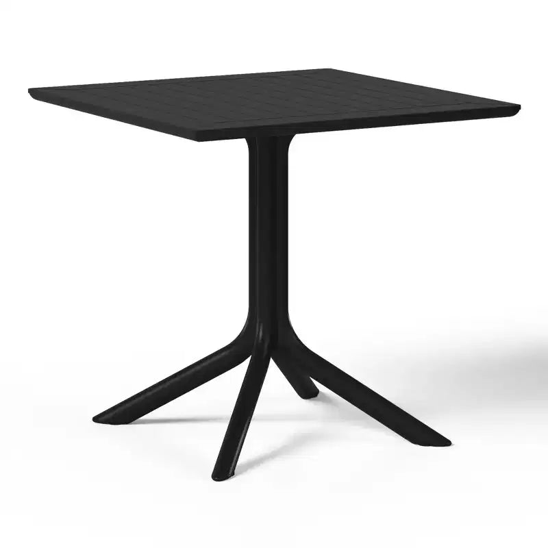 WestinTrends Playa, tavolo da pranzo da esterno quadrato in resina plastica da 31,5" per 4 persone