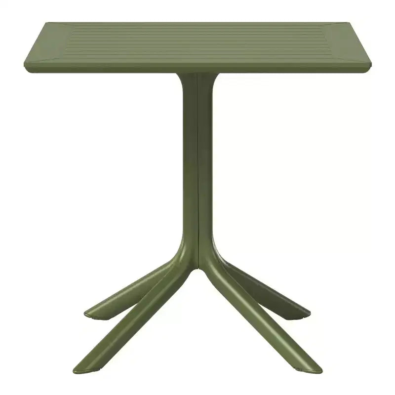 WestinTrends Playa, tavolo da pranzo da esterno quadrato in resina plastica da 31,5" per 4 persone