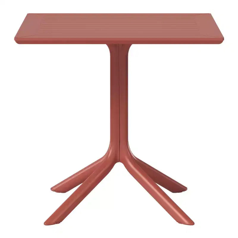 WestinTrends Playa, tavolo da pranzo da esterno quadrato in resina plastica da 31,5" per 4 persone