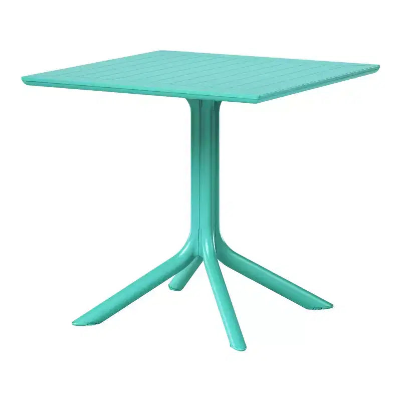 WestinTrends Playa, tavolo da pranzo da esterno quadrato in resina plastica da 31,5" per 4 persone
