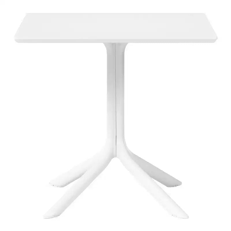 WestinTrends Playa, tavolo da pranzo da esterno quadrato in resina plastica da 31,5" per 4 persone