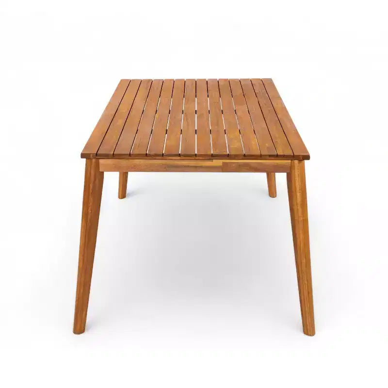Christopher Knight Home Veronica Tavolo da pranzo rustico da esterno in legno di acacia con design a doghe
