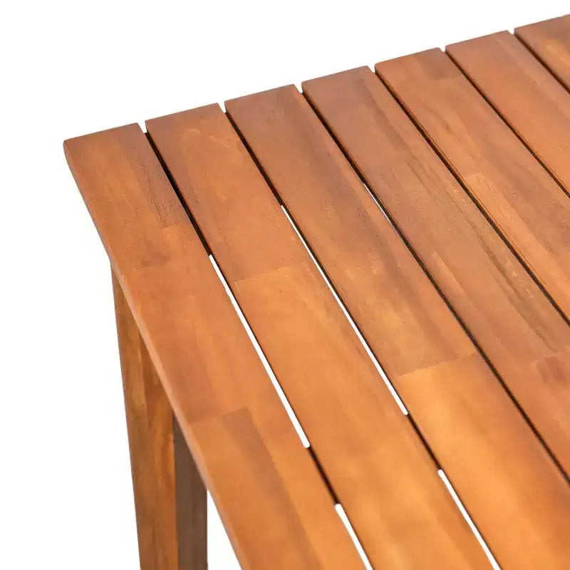Christopher Knight Home Veronica Tavolo da pranzo rustico da esterno in legno di acacia con design a doghe