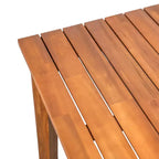 Christopher Knight Home Veronica Tavolo da pranzo rustico da esterno in legno di acacia con design a doghe