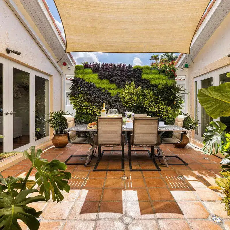 Tavolo rettangolare Karl Home in alluminio bronzato da 87 pollici per patio