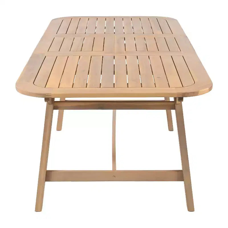 Christopher Knight Home Monture Tavolo da Pranzo Estensibile per Esterni in Legno di Acacia con Piano a Doghe