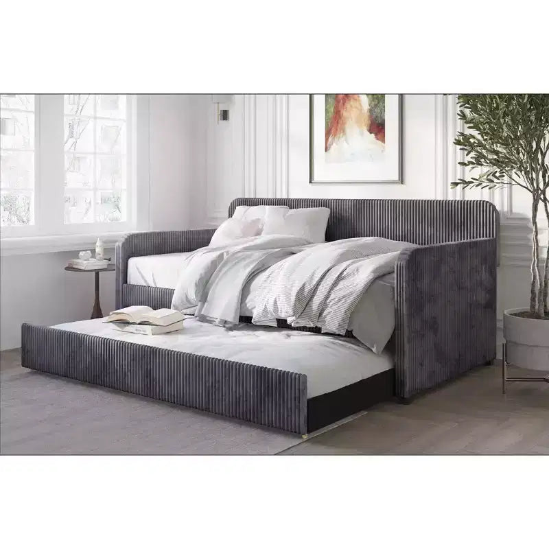 Divano letto imbottito Melissa Twin Home Design con letto estraibile