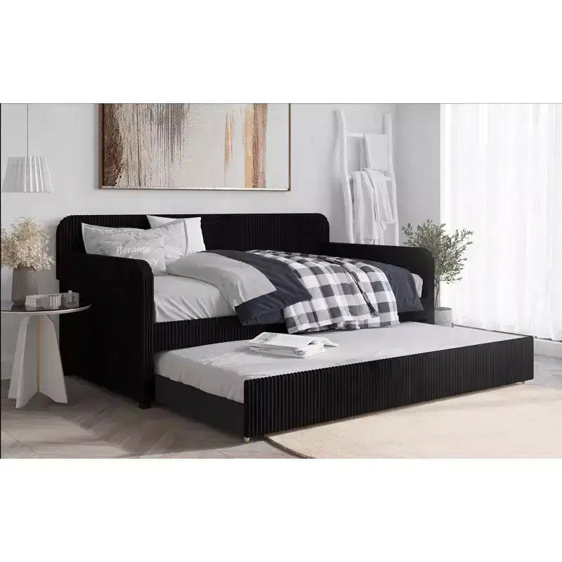 Divano letto imbottito Melissa Twin Home Design con letto estraibile
