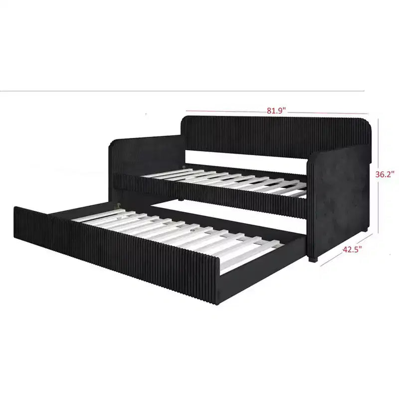 Divano letto imbottito Melissa Twin Home Design con letto estraibile