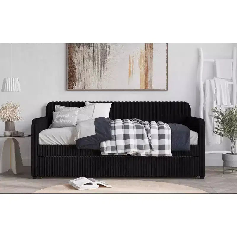 Divano letto imbottito Melissa Twin Home Design con letto estraibile
