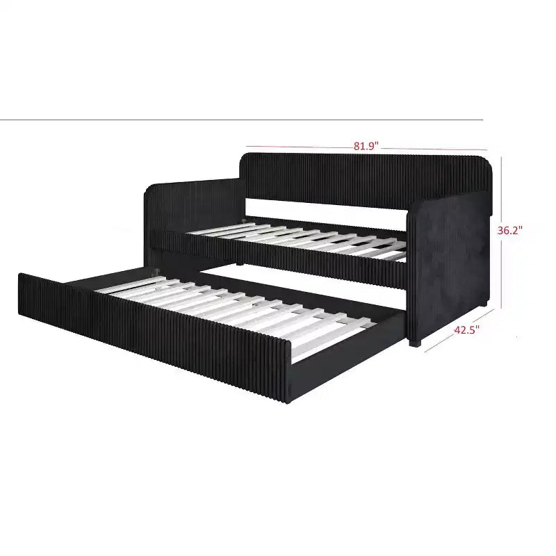 Divano letto imbottito Melissa Twin Home Design con letto estraibile