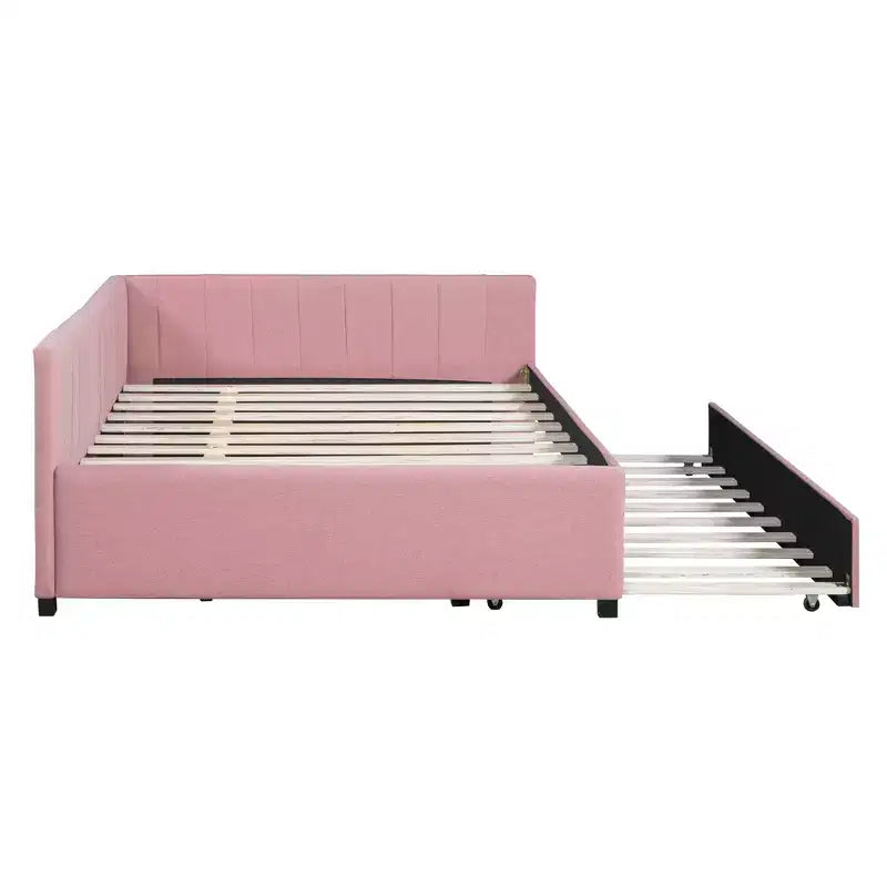 Whisen Daybed Imbottito Matrimoniale con Letto Estraibile e Struttura Divano Letto