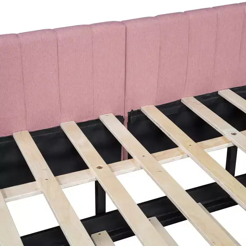Whisen Daybed Imbottito Matrimoniale con Letto Estraibile e Struttura Divano Letto