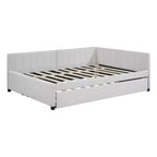 Whisen Daybed Imbottito Matrimoniale con Letto Estraibile e Struttura Divano Letto