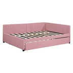 Whisen Daybed Imbottito Matrimoniale con Letto Estraibile e Struttura Divano Letto