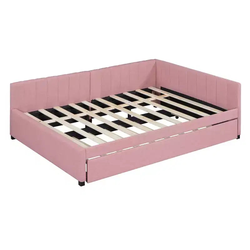 Whisen Daybed Imbottito Matrimoniale con Letto Estraibile e Struttura Divano Letto