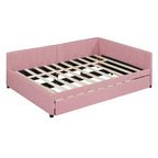 Whisen Daybed Imbottito Matrimoniale con Letto Estraibile e Struttura Divano Letto