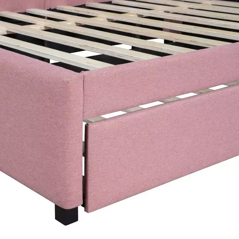 Whisen Daybed Imbottito Matrimoniale con Letto Estraibile e Struttura Divano Letto