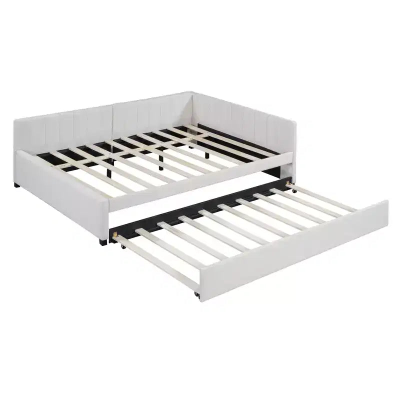 Whisen Daybed Imbottito Matrimoniale con Letto Estraibile e Struttura Divano Letto
